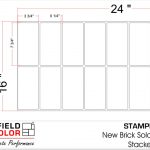 Butterfield Color New Brick Soldier Course Stacked Stamp