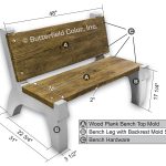 Butterfield Color Concrete Bench Mold/ Leg With Backrest/ Hardware