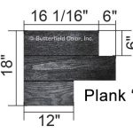 Butterfield Color 6″ Wood Planks Concrete Stamp