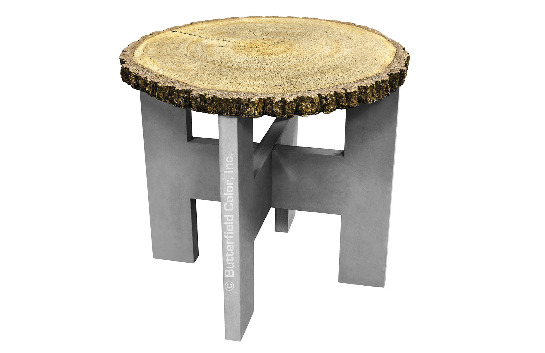 Hard ring Cut off Vacation Butterfield Color 3′ Log Round Table Mold System – Cascade Concrete  Accessories