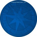 Butterfield Color 48″ Round Windrose Concrete Mat