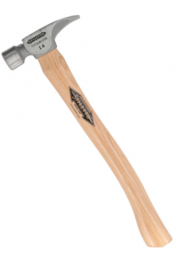 Stiletto TI14MC Titanium Hammer; Milled Face, 18" Curved Hickory Handle