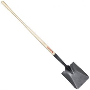 Corona #2 Square Point Shovel; 16 Gauge, 48" Wood Handle