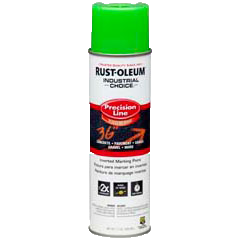 Rust-Oleum Industrial Choice SB Precision Line Marking Paint, Fluorescent Green