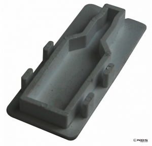 NDS Micro Channel End Plug, Gray