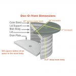 Dec-O-Vent Light Gray Vent Unit
